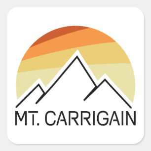 Sticker Carré Mt. Carrigain New Hampshire Retro