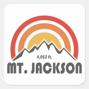 Sticker Carré Mt. Jackson New Hampshire