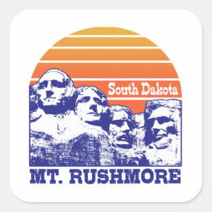 Sticker Carré Mt. Rushmore