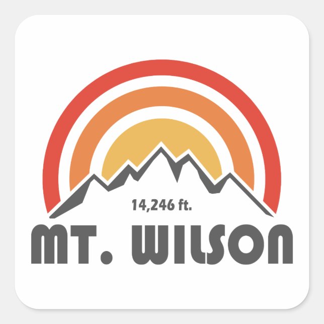 Sticker Carré Mt Wilson (Devant)