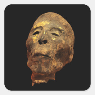 Sticker Carré Mummiated Homme Head Mummiy