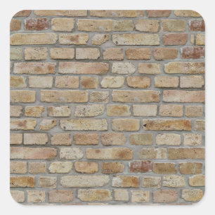 Sticker Carré Mur Brown en briques Un design novateur