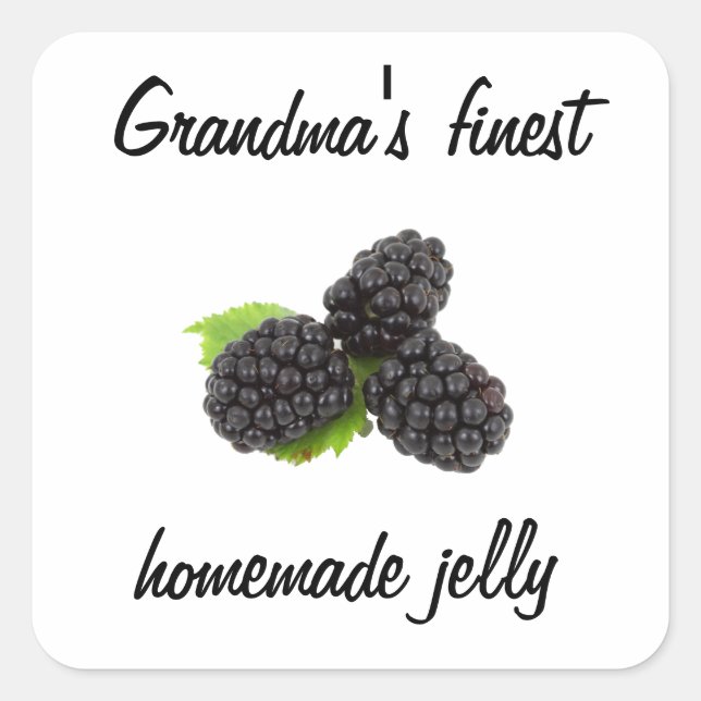 Sticker Carré mûre (Devant)