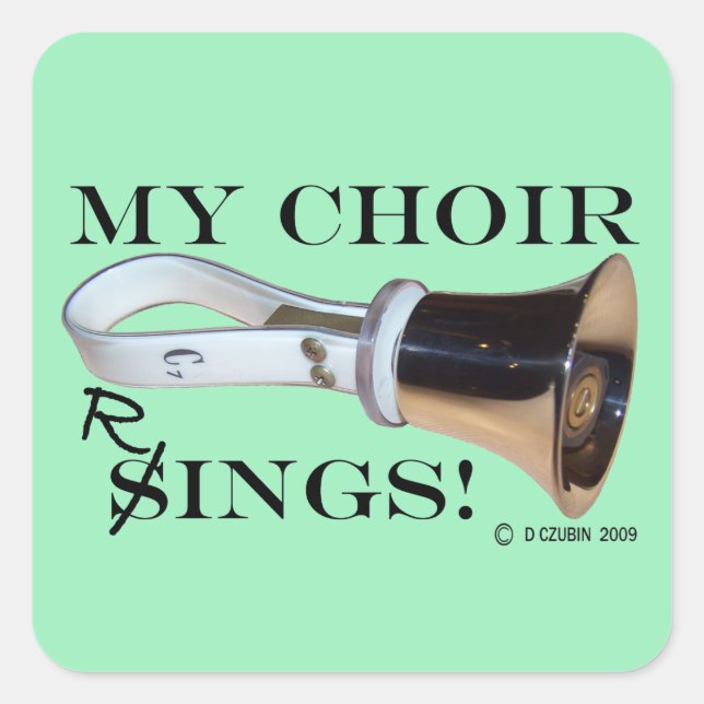 Sticker Carré My Choir Rings (Devant)