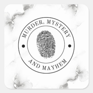 Sticker Carré Mystère du meurtre et Mayhem