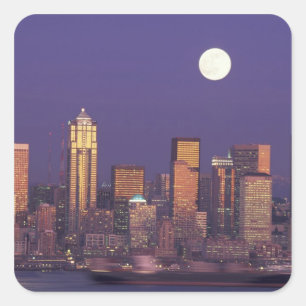 Sticker Carré N.A., États-Unis, Washington, Seattle