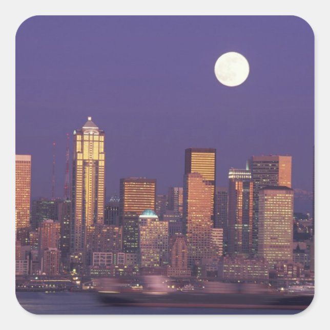 Sticker Carré N.A., États-Unis, Washington, Seattle (Devant)