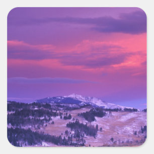 Sticker Carré NA, États-Unis, Wyoming, Parc national de Yellowst