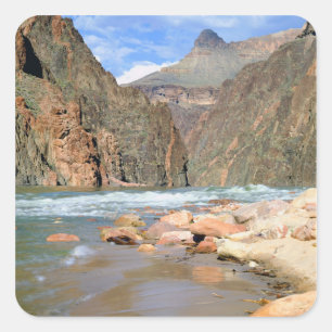 Sticker Carré NA, USA, Arizona. Parc national du Grand Canyon. 2