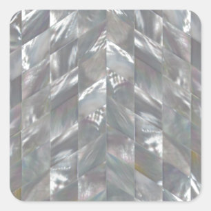 Sticker Carré Nacre de Chevron