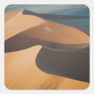 Sticker Carré Namibie, Soussevlei, Grandes dunes de sable rouges