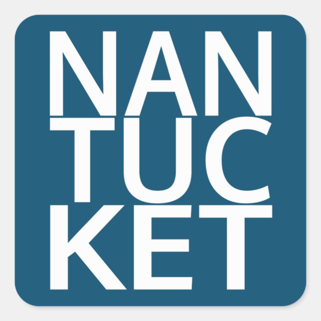 Sticker Carré Nantucket (Devant)