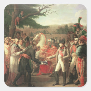 Sticker Carré Napoléon Bonaparte reçoit les clés