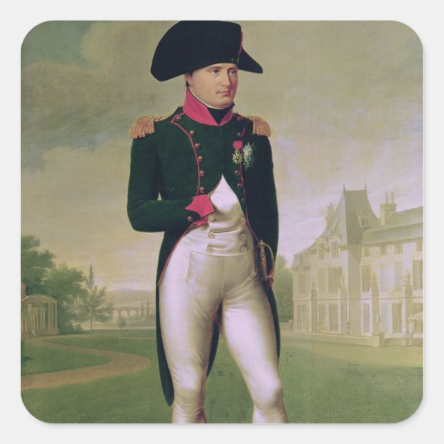 Sticker Carré Napoléon I devant le château de Malmaison (Devant)