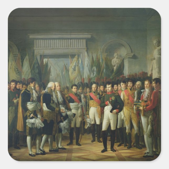 Sticker Carré Napoléon I recevant les députés (Devant)