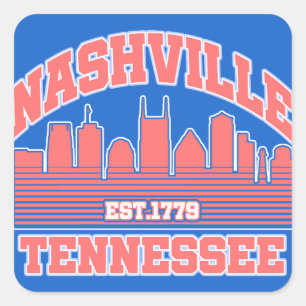 Sticker Carré Nashville, Tennessee
