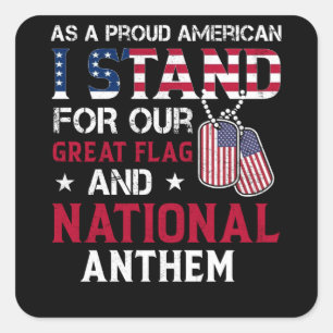 Sticker Carré National Anthem