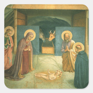 Sticker Carré Nativité de Fra Angelico