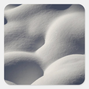 Sticker Carré Nature Abstraite des monticules de neige mousseuse