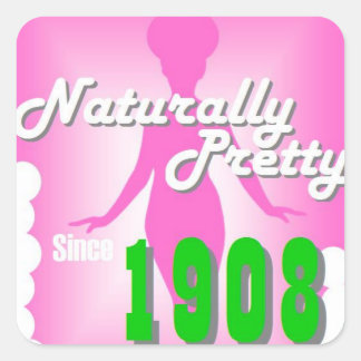 Sticker Carré Naturellement Joli AKA
