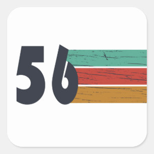 Sticker Carré Né en 1956 édition 70e anniversaire