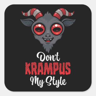 Sticker Carré Ne Krampuse Pas Mon Style