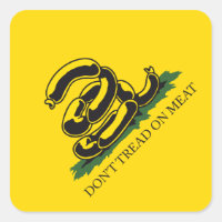Ne marchez pas sur la viande drôle Gadsden drapeau