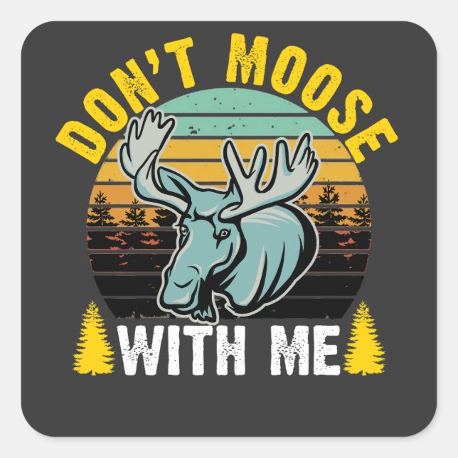 Sticker Carré Ne t'éteins pas avec moi (Devant)