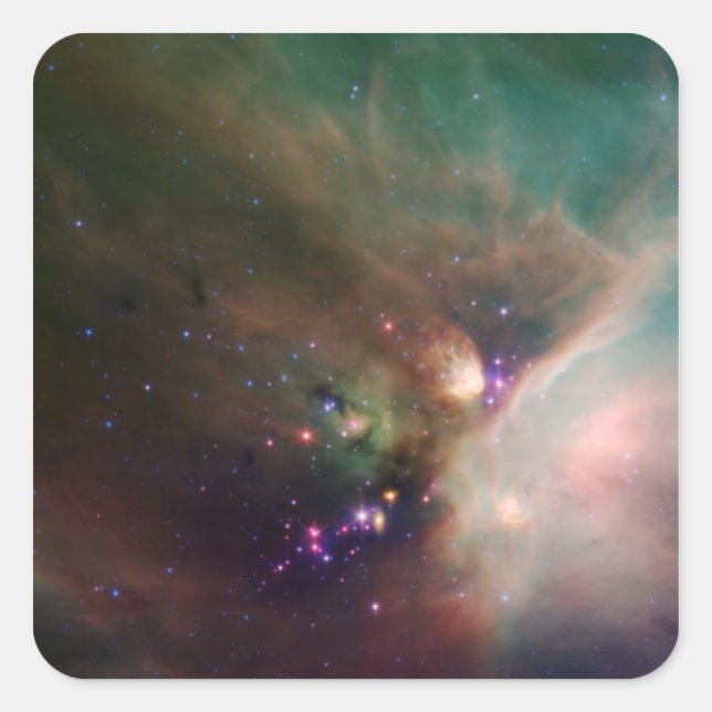 Sticker Carré nébuleuse de Rho Ophiuchi (Devant)