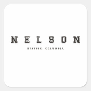 Sticker Carré Nelson Colombie-Britannique