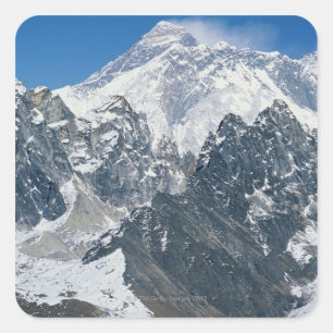 Sticker Carré Népal, Himalaya, vue du Mont Everest de Gokyo