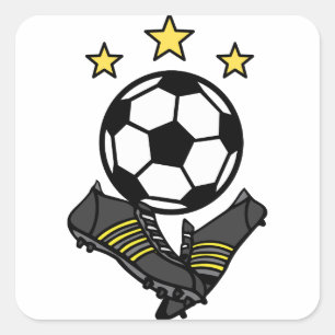 Sticker Carré Nettoyages de soccer