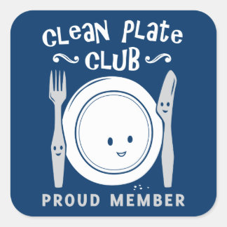 Sticker Carré Nettoyer le club