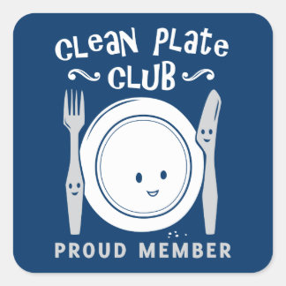 Sticker Carré Nettoyer le club