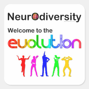 Sticker Carré Neurodiversity Welcome