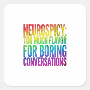 Sticker Carré Neuroépicé Bâtonnets de saveur trop intense