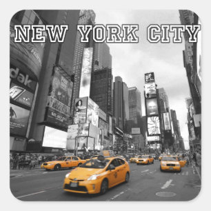 Sticker Carré New York City - Times Carré - USA