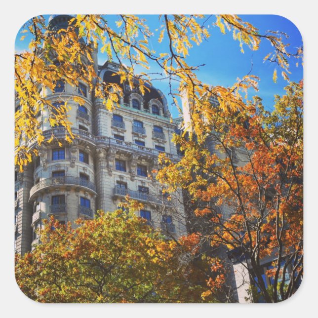 Sticker Carré New York City Upper West Side Appartement (Devant)