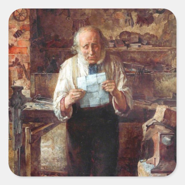 Sticker Carré News From My Lad (par James Campbell) (Devant)