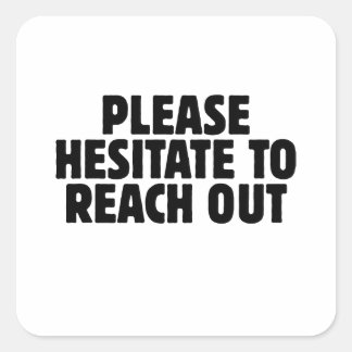 Sticker Carré N'hésitez pas à nous contacter Coworker de bureau 