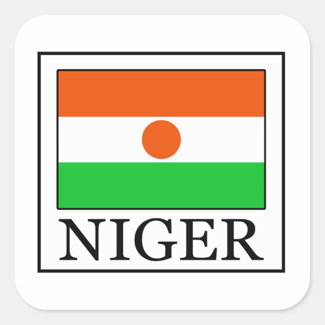 Sticker Carré Niger (Devant)