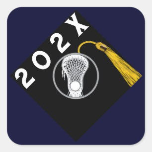 Sticker Carré Night Nav de Lacrosse Team Senior