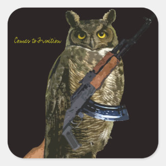 Sticker Carré Night Owl