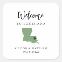 N'importe quelle couleur Louisiana Mariage Welcome