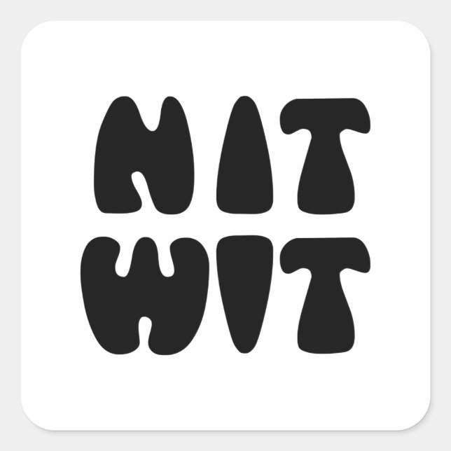 STICKER CARRÉ NITWIT (Devant)