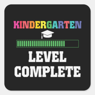 Sticker Carré Niveau maternelle complété, passage en 1re année