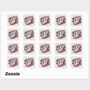 Sticker Carré Niveau supérieur Continuer à avancer