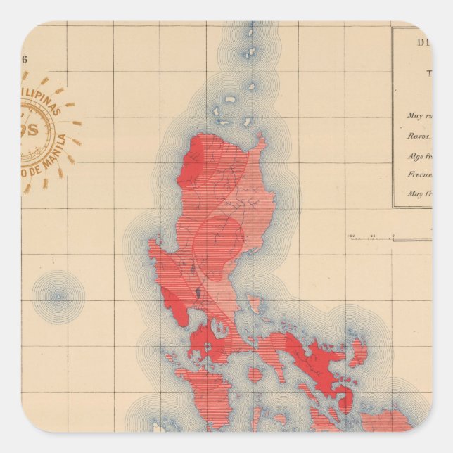 Sticker Carré No 6 Signes Temblores de distribution (Devant)