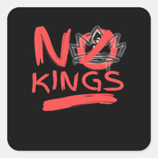 Sticker Carré No King Simple Clean Design