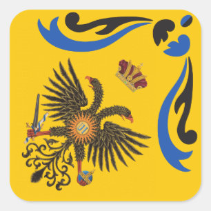 Sticker Carré Nobile Contrada dell'Aquila Palio di Siena (aigle)